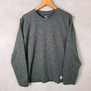 Rugged Elements Shirt Mens XL Green Space Dye Long Sleeve Performance Outdoor